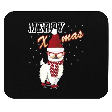 Discover Merry Xmas christmas Alpaca Mouse Pads