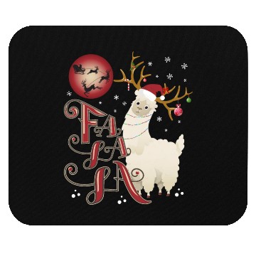 Discover Fa la la llama xmas christmas Mouse Pads