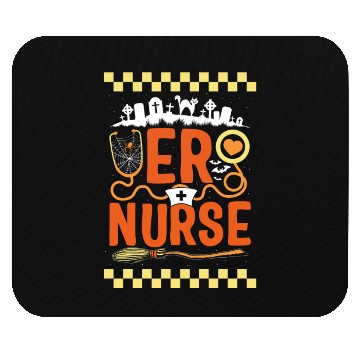 Discover Halloween Mouse Pads, ER Nurse Spooky Health Care