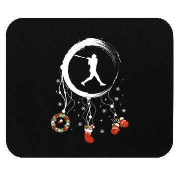 Discover Winter dreamcatcher Christmas Baseball Mouse Pads