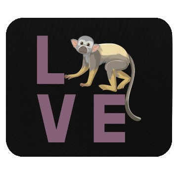 Discover Squirrel monkey love Mouse Pads