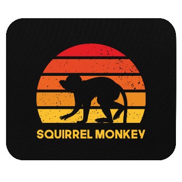 Discover squirrel monkey sunrise sundown design Mouse Pads