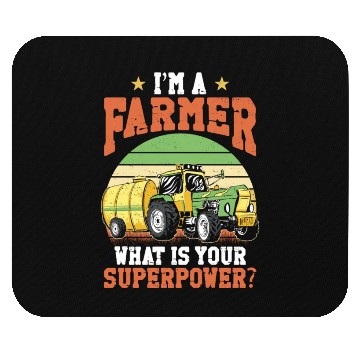 Discover Farming Farmer Vintage Tractor Mouse Pads