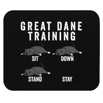 Discover Great Dane Training Mouse Pads