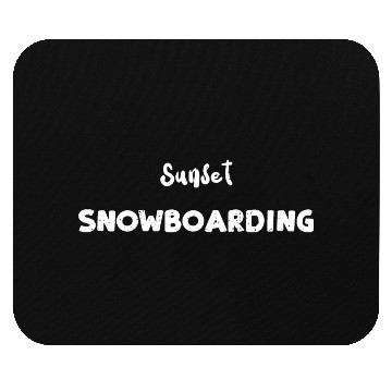 Discover Sunset Snowboarding - Snowboarding Mouse Pads