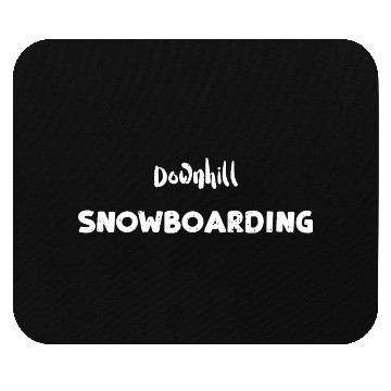 Discover Downhill snowboarding Mouse Pads