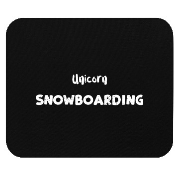 Discover Unicorn Snowboarding Mouse Pads