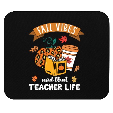 Discover Fall Vibes And That Teacher Life Thanksgiving Mouse Pads