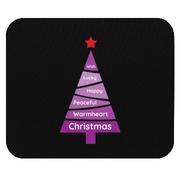 Discover Minimalist Fandango Purple Christmas Pine Mouse Pads