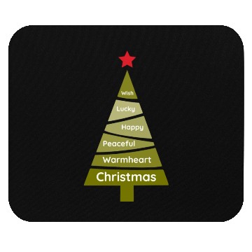 Discover Minimalist Lime Green Christmas Pine Mouse Pads