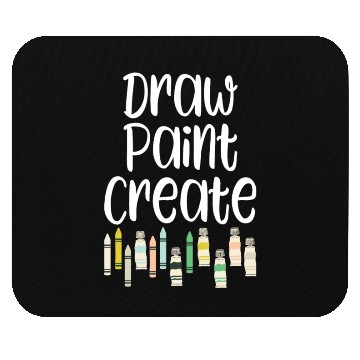 Discover Draw Paint Create - art teacher gift Mouse Pads