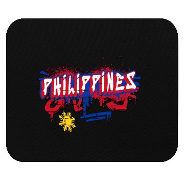 Discover Philippines graffiti flag design Mouse Pads