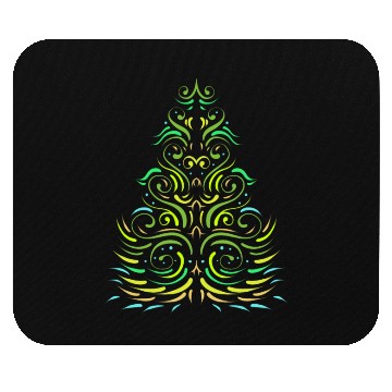 Discover Green Ornaments Christmas Tree For Christmas Mouse Pads