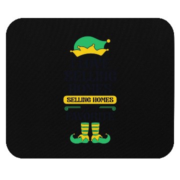 Discover Real Estate Agent Christmas Elf Team I Love Mouse Pads