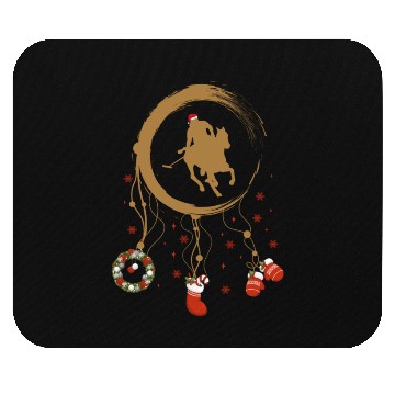 Discover Winter dreamcatcher Christmas Polo player Mouse Pads