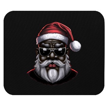 Discover Black Santa, African American Santa Claus Mouse Pads