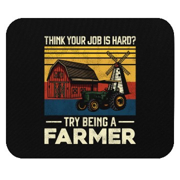 Discover Farming Farmer Vintage Tractor Mouse Pads
