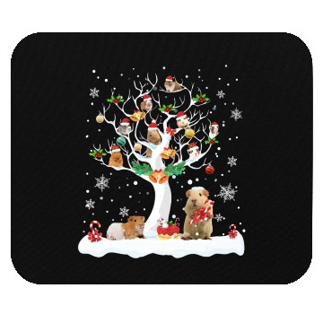 Discover Guinea Pig Christmas On Winter Tree Goat Lover Mouse Pads