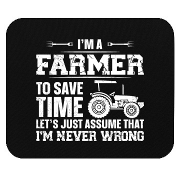 Discover Farming Farmer Vintage Tractor I'm Mouse Pads