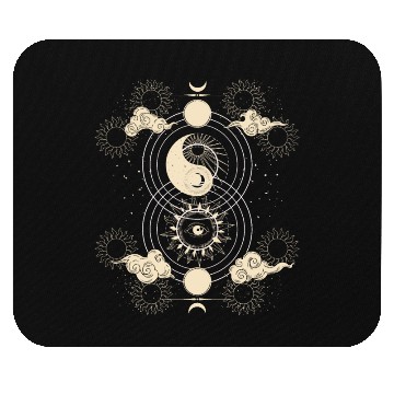 Discover Astrology Magic Boho Tarot Card Mouse Pads