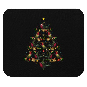 Discover Hummingbird Lover Xmas Gift Hummingbird Christmas Mouse Pads