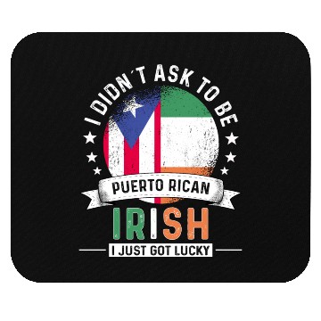 Discover Puerto Rico Flag Ireland Grown Got Lucky Mouse Pads