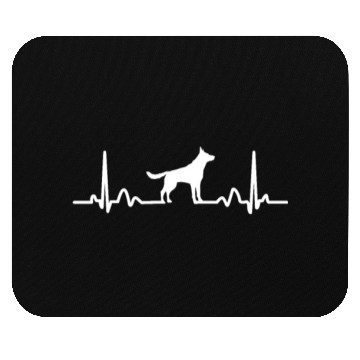 Discover German Shepherd Dog Heartbeat Mouse Pads