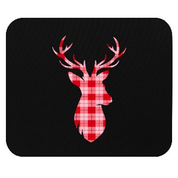 Discover deer plaid christmas Mouse Pads