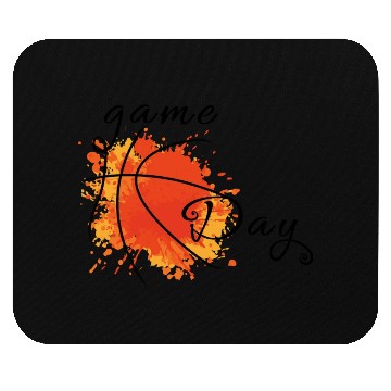 Discover Game Day Basketball Lightning Bolt Mouse Pads