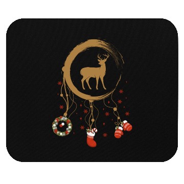 Discover Winter dreamcatcher Christmas Deer Mouse Pads