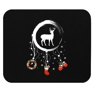 Discover Winter dreamcatcher Christmas Deer Mouse Pads