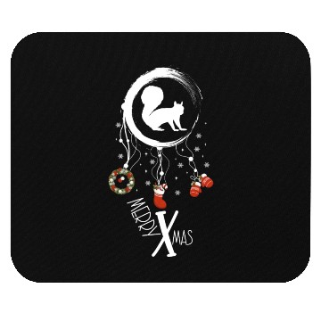 Discover Winter dreamcatcher Christmas Squirrel Mouse Pads