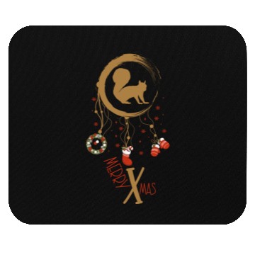 Discover Winter dreamcatcher Christmas Squirrel Mouse Pads