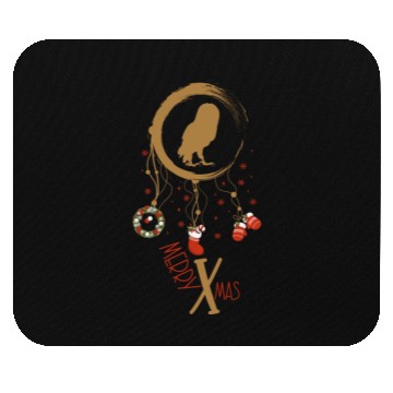 Discover Winter dreamcatcher Christmas Owl Mouse Pads