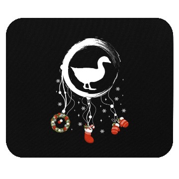 Discover Winter dreamcatcher Christmas Duck Mouse Pads