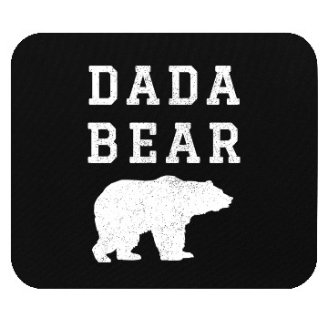 Discover Dada Bear Light Vintage Distress Bear Mouse Pads