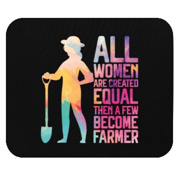 Discover Farming Farmer Girl Female Mouse Pads