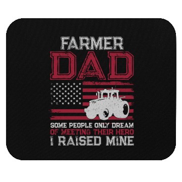 Discover Farming Farmer Dad Father Tractor Mouse Pads