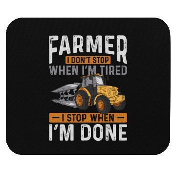 Discover Farming Farmer Vintage Tractor Mouse Pads