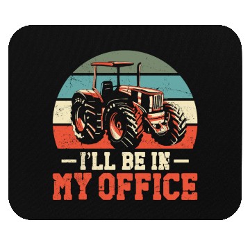 Discover Farming Farmer Vintage Tractor Mouse Pads