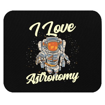 Discover I Love Astronomy Rocket Space Planets Astronaut Mouse Pads