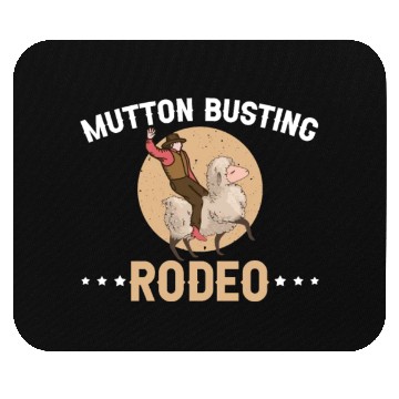 Discover Mutton Busting Rodeo Western Sheep Rider Mouse Pads
