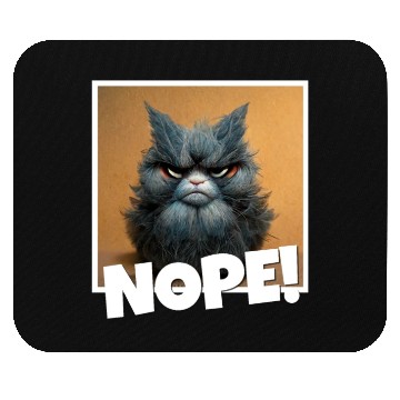 Discover 3d cat grumpy Coffee I hate people good morning Mouse Pads