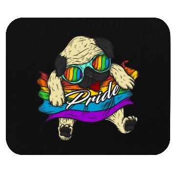 Discover Pug Dog Gay Pride Lgbt Pride Mouse Pads