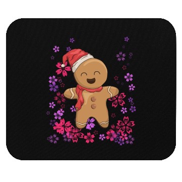 Discover Sweet gingerbread with flowers Mouse Pads