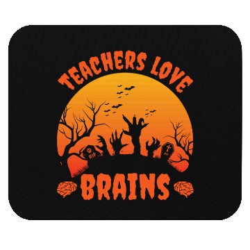 Discover Halloween Teacher Humor School Brain Mouse Pads