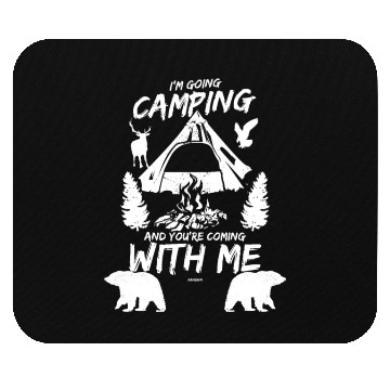 Discover Camping nature animals wilderness mountains forest Mouse Pads