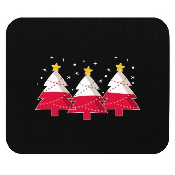 Discover Christmas Tree Polish Flag Poland Mouse Pads