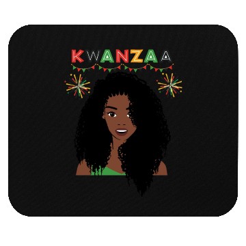Discover Happy Kwanzaa African Pride Black Woman Mouse Pads