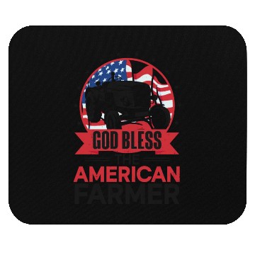Discover Farming Farmer Us American Flag Mouse Pads